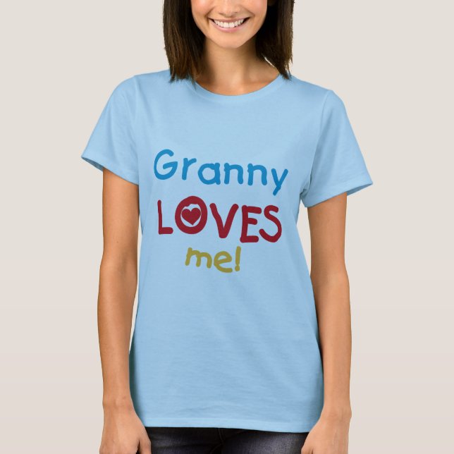Granny Loves Me Tshirts et cadeaux (Devant)