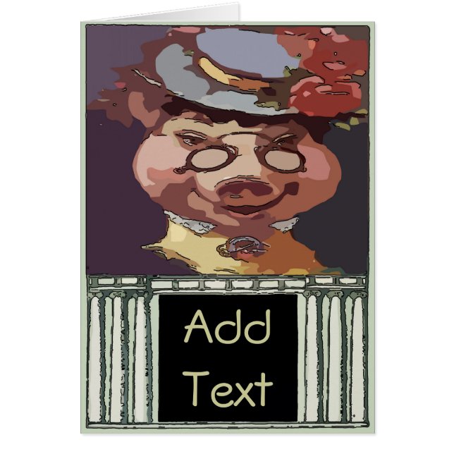 Granny Pig Card (Devant)