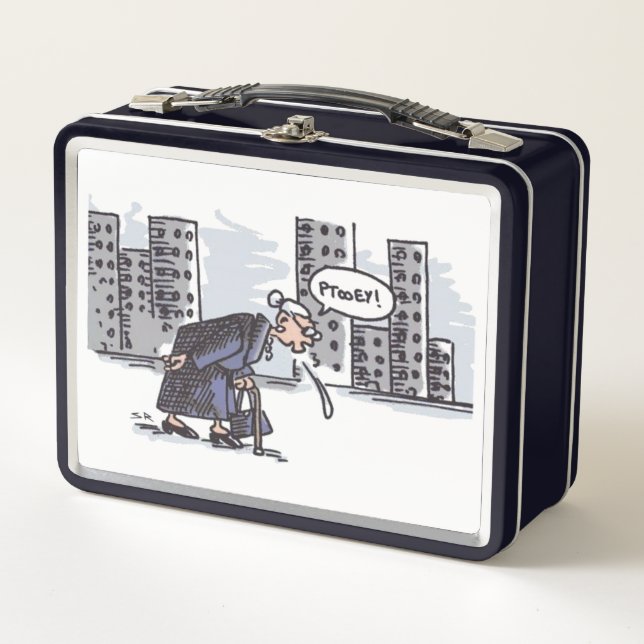 Granny Spating noir lunchbox (Devant)