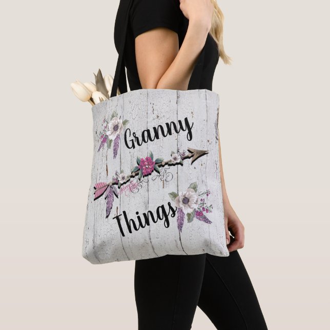 Granny Things, Feathers and Flowers Sac fourre-tou (De près)
