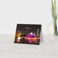 Grant Park Chicago Carte de remerciements
