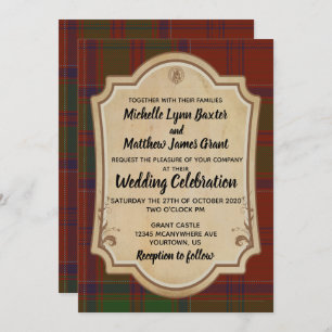Grant Tartan Faire-part de mariage