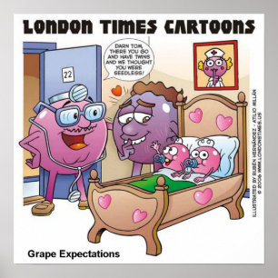 Grape Expectations Affiche Dickens & Grossesse