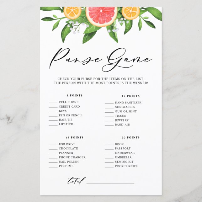 Grapefruit Ce qu'il y a dans votre jeu de Fête des (Devant)