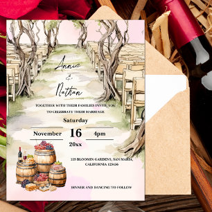 Grapevine Vignoble Faire-part de mariage romantiqu