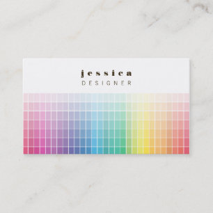 Graphic Designer Couleur Palette Ombre Carte de vi