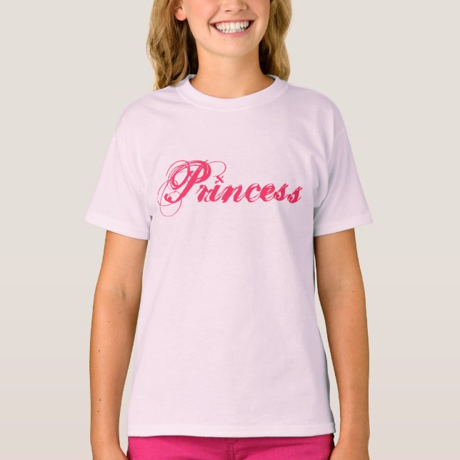 Graphic Tee Kids Femmes Princesse T-shirt Design (Devant)