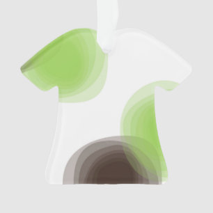 Graphique abstrait vert, moderne, simple, fleuri