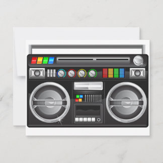 graphique blaster du ghetto de boombox rétro