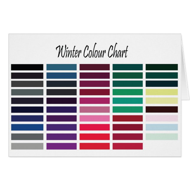 Graphique couleur hiver (Devant horizontal)