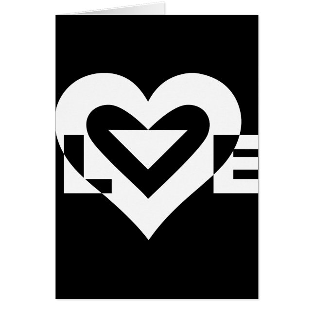 Graphique d'amour cool, blanc (Devant)