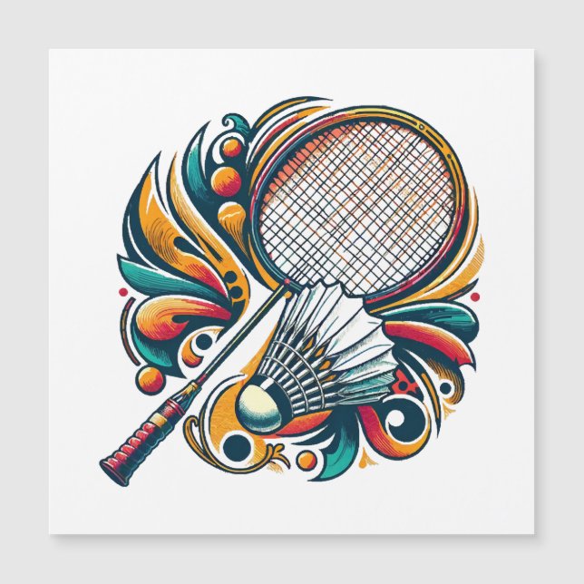 Graphique de badminton (Devant)