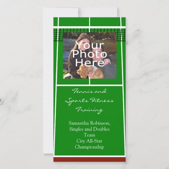 Graphique de disposition du court de tennis (Devant)