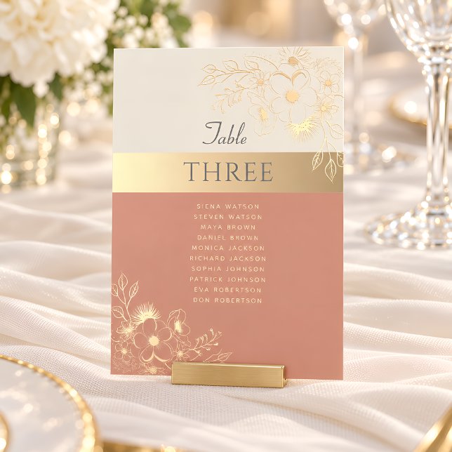 Graphique de placement assise de mariage floral en (Créateur téléchargé)