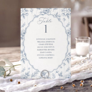 Graphique de placement de mariage floral vintage b