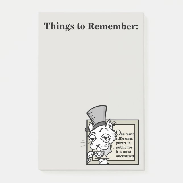 GRAPHIQUE DE POST-IT VICTORIEN FUNNY (Devant)
