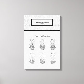 Graphique de table de mariage Art Déco élégant (6