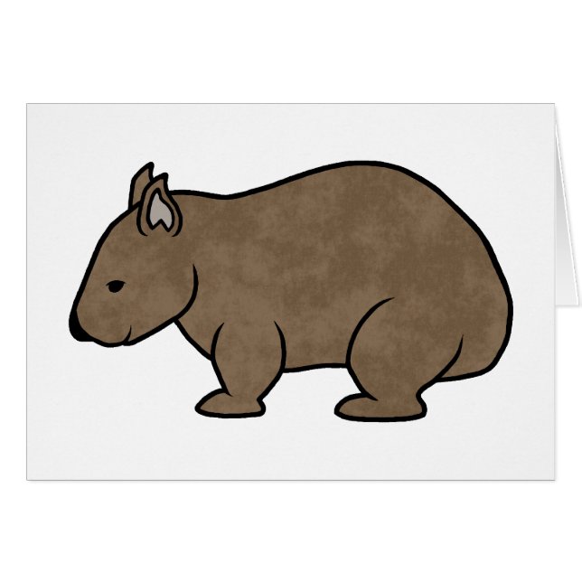 Graphique de wombat (Devant horizontal)
