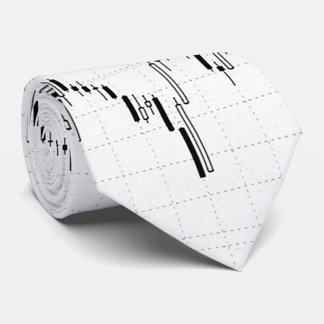 Graphique d'entreprise sur cravate stock (Roulé)