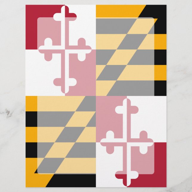 Graphique du drapeau de l'État du Maryland (Devant)