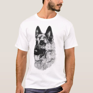 Graphique en T-shirt 3d avec visage de chien anima