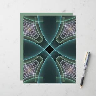 Graphique géométrique Turquoise moderne