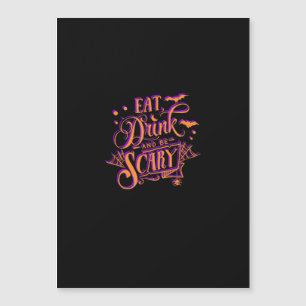 Graphique Manger Boire Et Être Effrayant Fête D'Ha