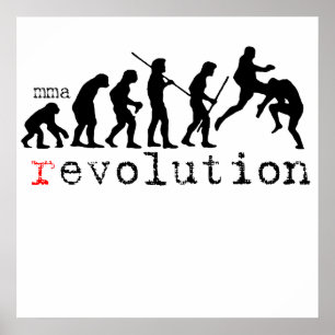Graphique mixed martial art (r)évolution Poster Im