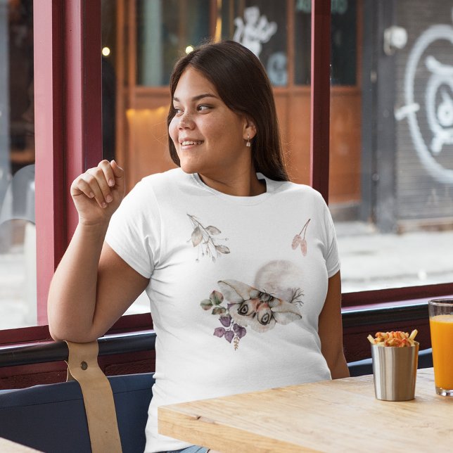 Graphique Moonlit Moth (Moonlit Moth Graphic Plus Size T-Shirt)