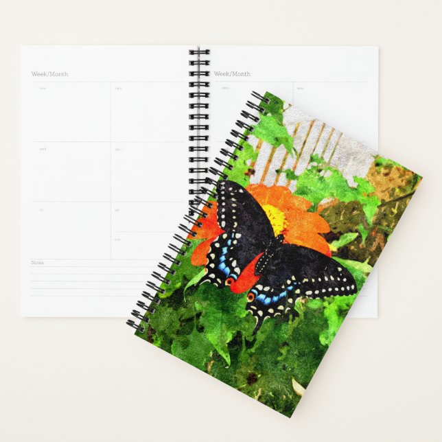 Graphique noir Swallowtail du planificateur Sm (Devant avec enveloppe)