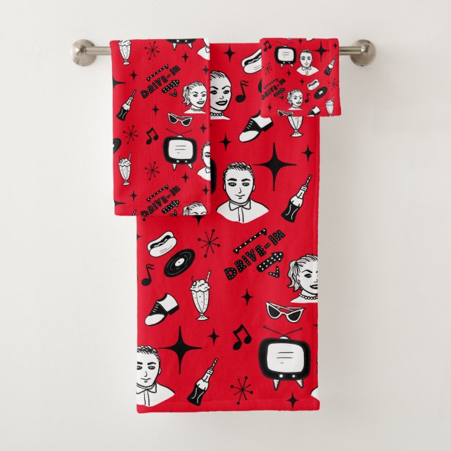 Graphique nostalgique style Pop 1950 (En situation)