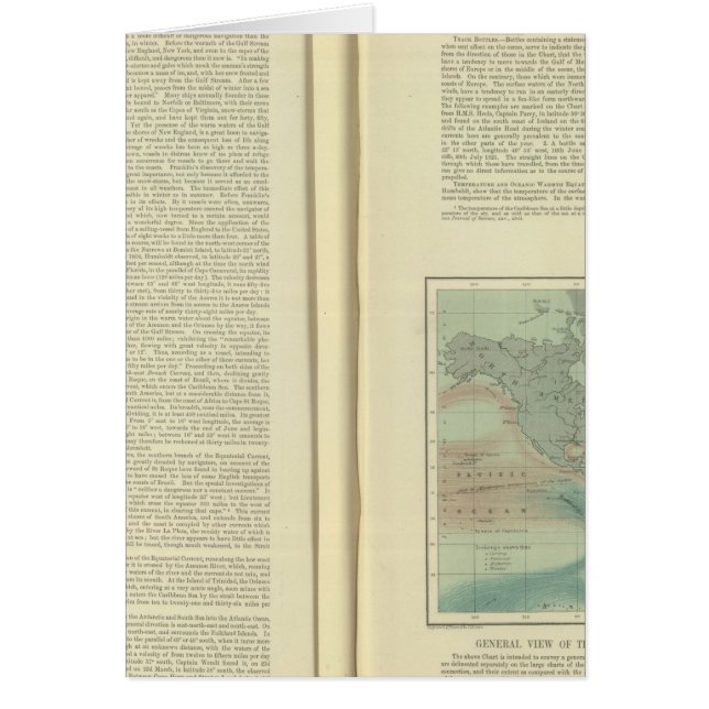Graphique physique de l'océan Atlantique suite (Devant)