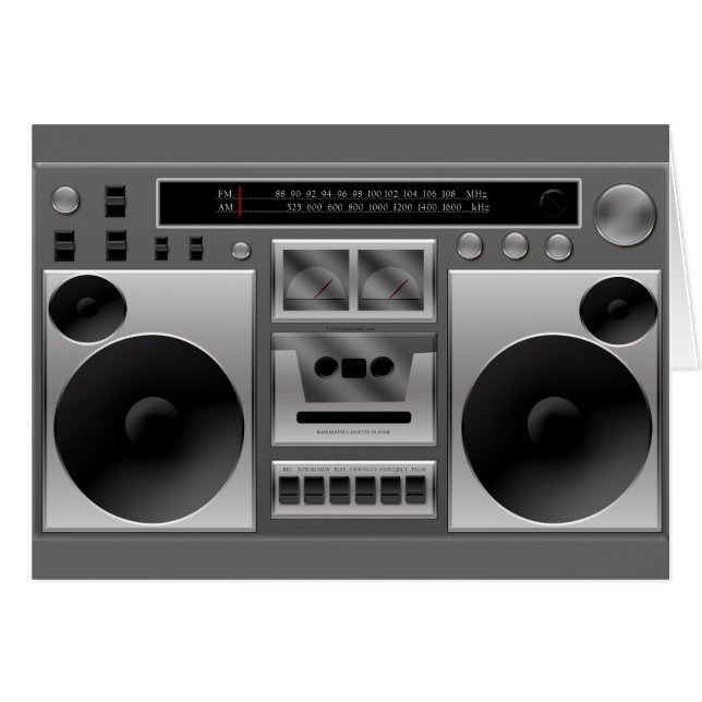 Graphique radio Boombox (Devant Horizontal)