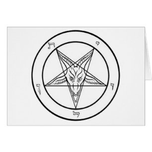 GRAPHIQUE renfermé de baphomet blanc