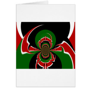 GRAPHIQUE VERT ROUGE NOIR HAKUNA MATATA