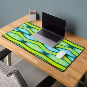 Graphiques bleu et vert Chevron