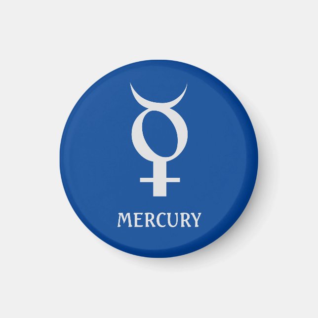Graphiques d'astrologie : Planète Mercury Magnet (Devant)