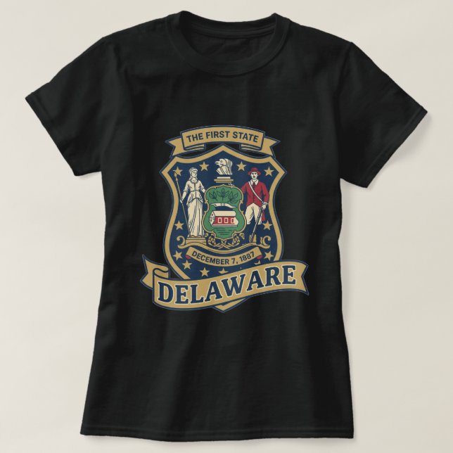 Graphiques de T-Shirt ZOYNK Delaware 0045229 (Design devant)