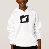 Graphisme Caniche (Blanc sur Noir)