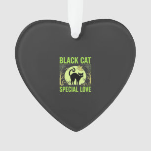 Graphisme d'amour spécial chat noir Halloween