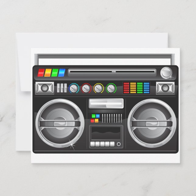 graphisme de boombox rétro (Devant)