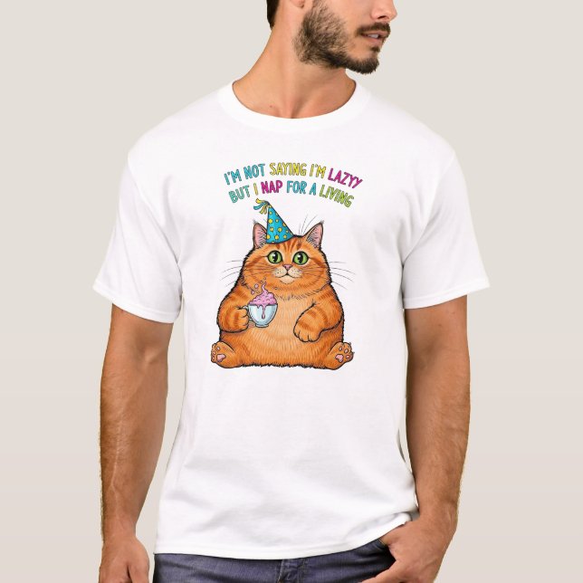 Graphisme de chats amusant avec T-shirt texte orig (Devant)