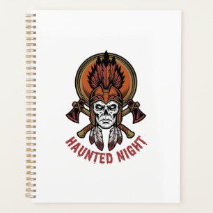 Graphisme de gravure de guerrier Halloween vintage