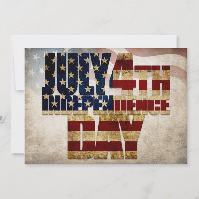 Graphisme de l'indépendance du 4 juillet Grunge US (Devant)