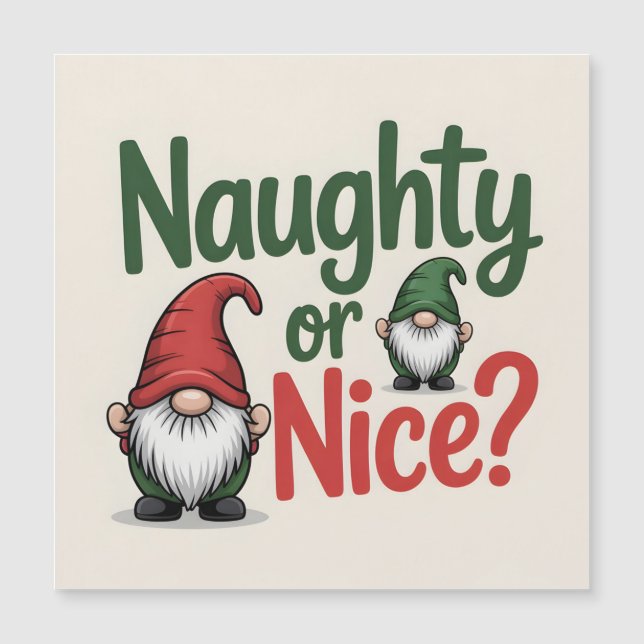 Graphisme de Noël "Méchants ou Gentils" : Cute Gno (Devant)