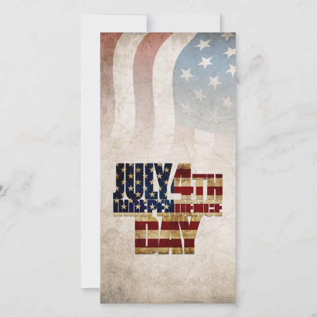 Graphisme Grunge USA 4 juillet Indépendance (Devant)
