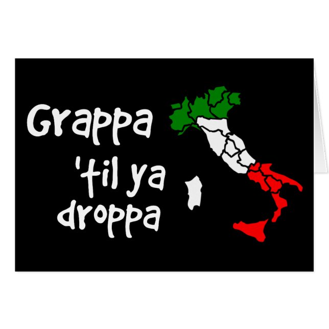 Grappa Til Ya Droppa (Devant horizontal)