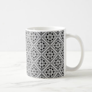 Gras Black & White Medalion Designer Coffee Mug #2