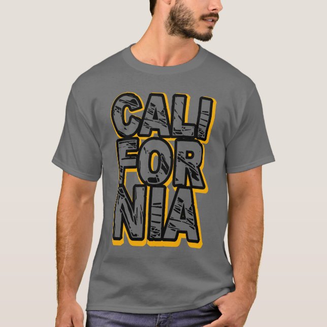 Gras California Graphic T-Shirt Design (Devant)