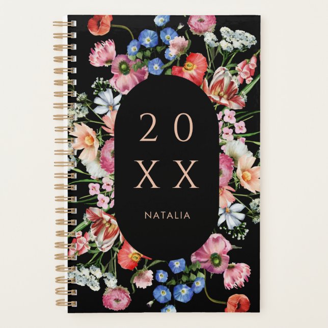 Gras Dutch Master Floral Personnalisé Planner (Devant)